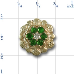 R519 Emerald Bracelet Slide 